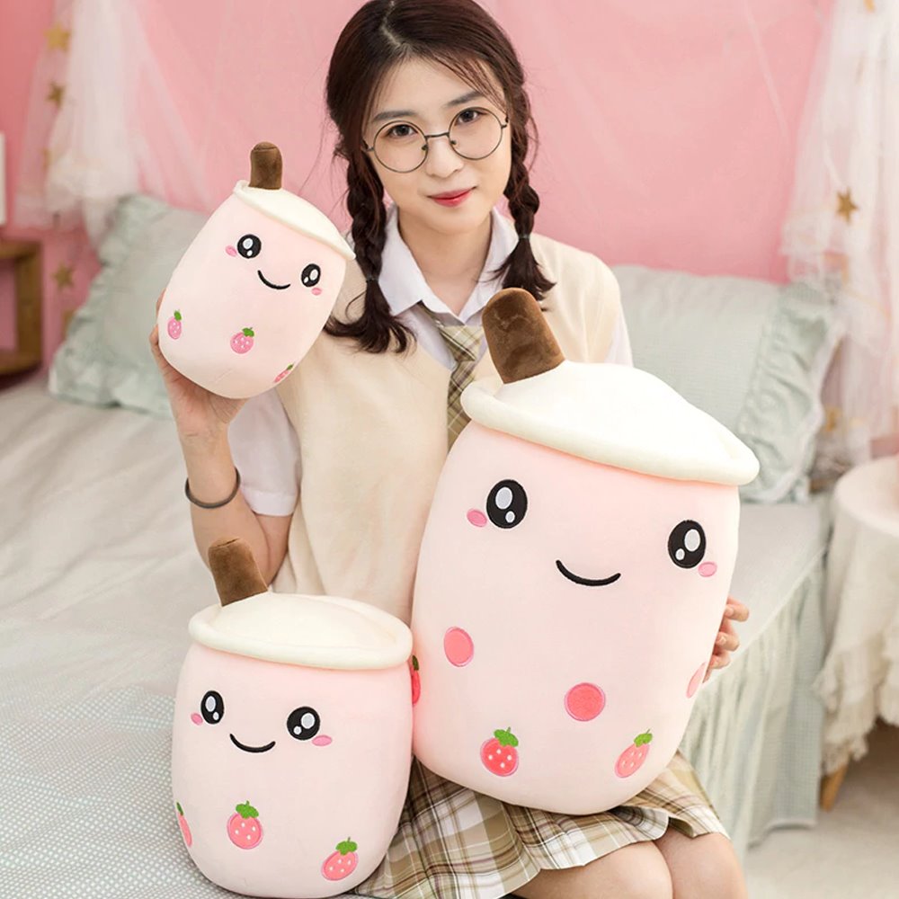 The Bubble Tea Family Fruit Plushies Collection