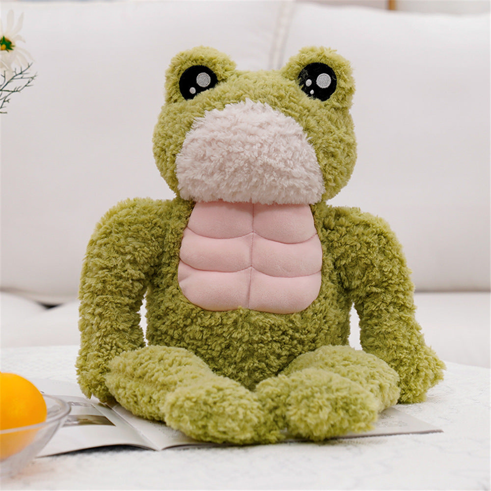 The Dench Muscle Frog Plushie