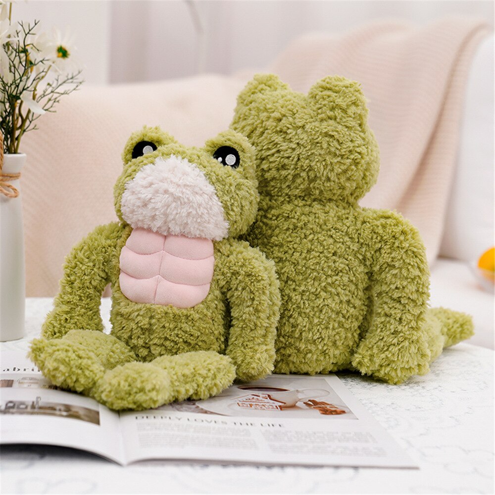 The Dench Muscle Frog Plushie