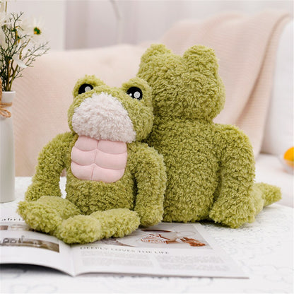 The Dench Muscle Frog Plushie
