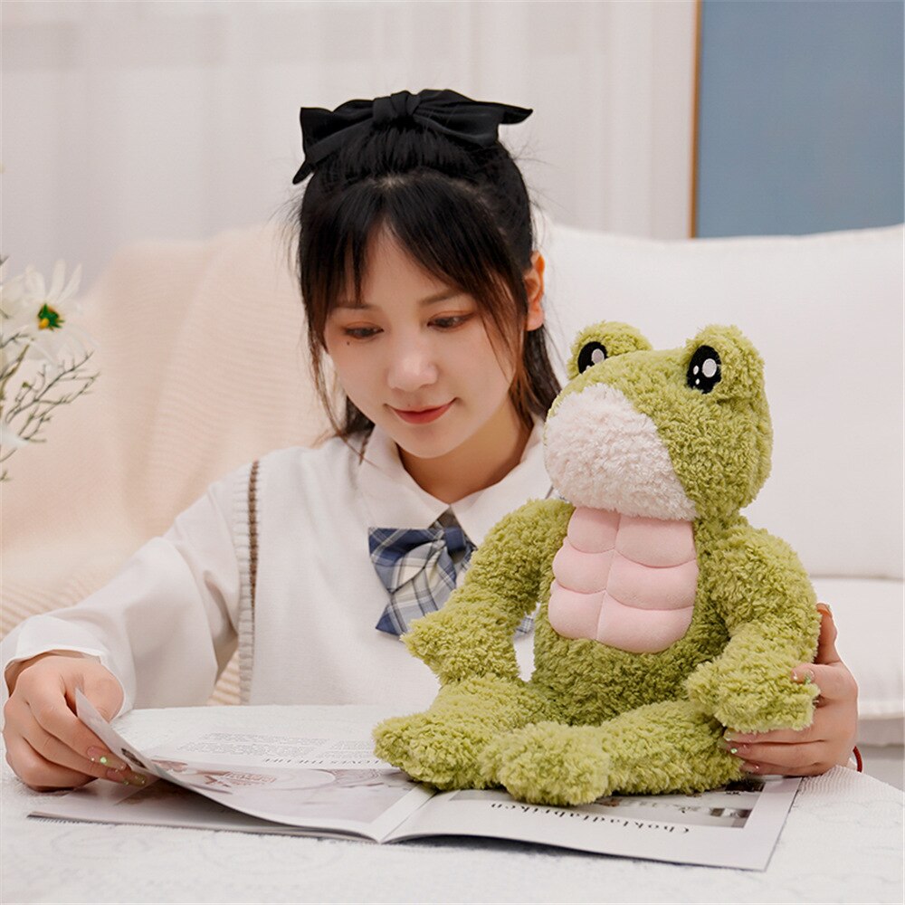 The Dench Muscle Frog Plushie