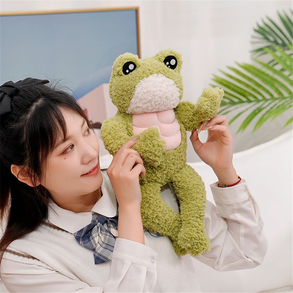 The Dench Muscle Frog Plushie