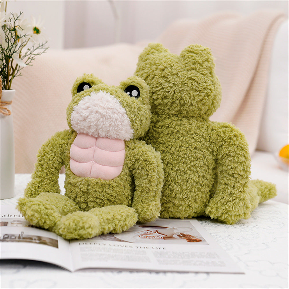 The Dench Muscle Frog Plushie