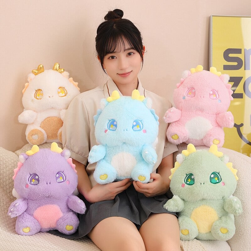 The Fluffy Baby Dragon Plush Family