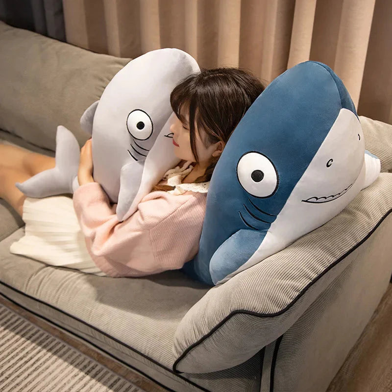 The Friendly Cheeky Gray Blue Shark Plushies