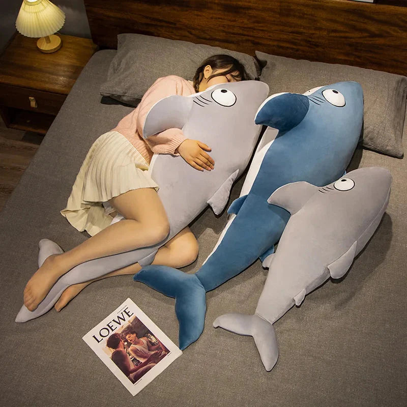 The Friendly Cheeky Gray Blue Shark Plushies