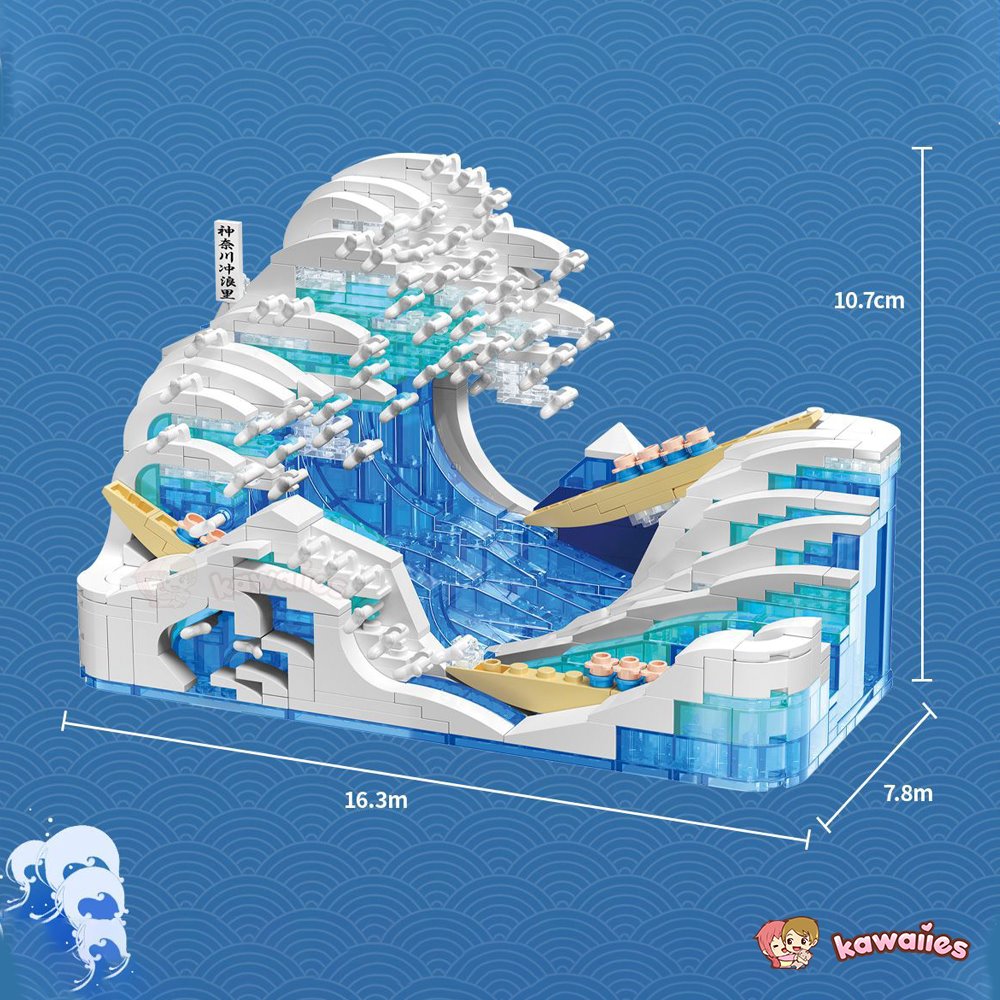 The Great Wave off Kanagawa Micro Building Sets