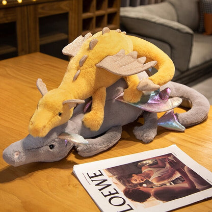 The Mighty Colored Dragon Family Soft Toys