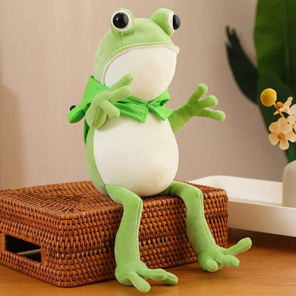 Tito the Funny Green Frog Plush with Hat