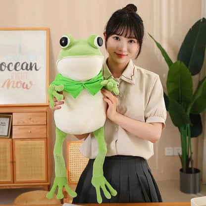 Tito the Funny Green Frog Plush with Hat