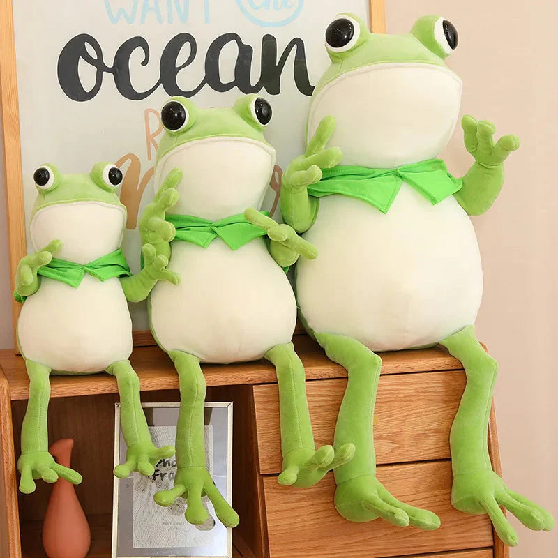 Tito the Funny Green Frog Plush with Hat