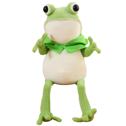 Tito the Funny Green Frog Plush with Hat