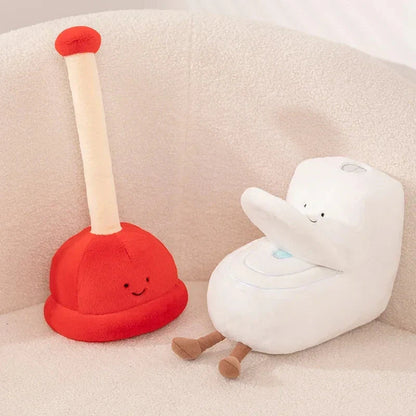 Toilet Buddies Poop Tissue Plunger Plushie Collection