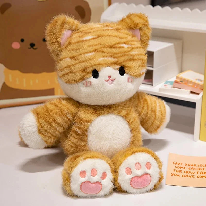 Tomo & Mikan the Cat & Red Panda Plush Buddies