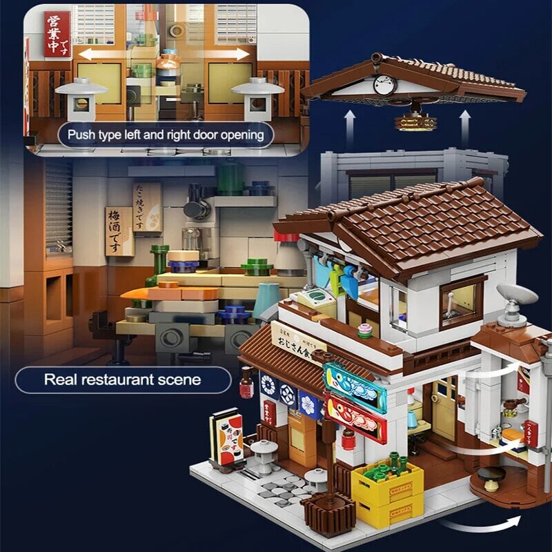 Traditional Local Japanese Restaurant LED Building Set