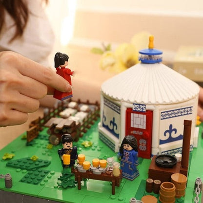 Traditional Mongolian Ger Building Blocks