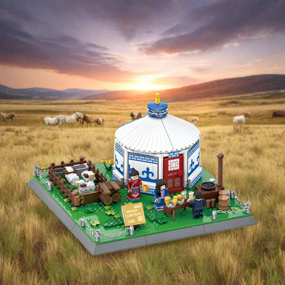 Traditional Mongolian Ger Building Blocks
