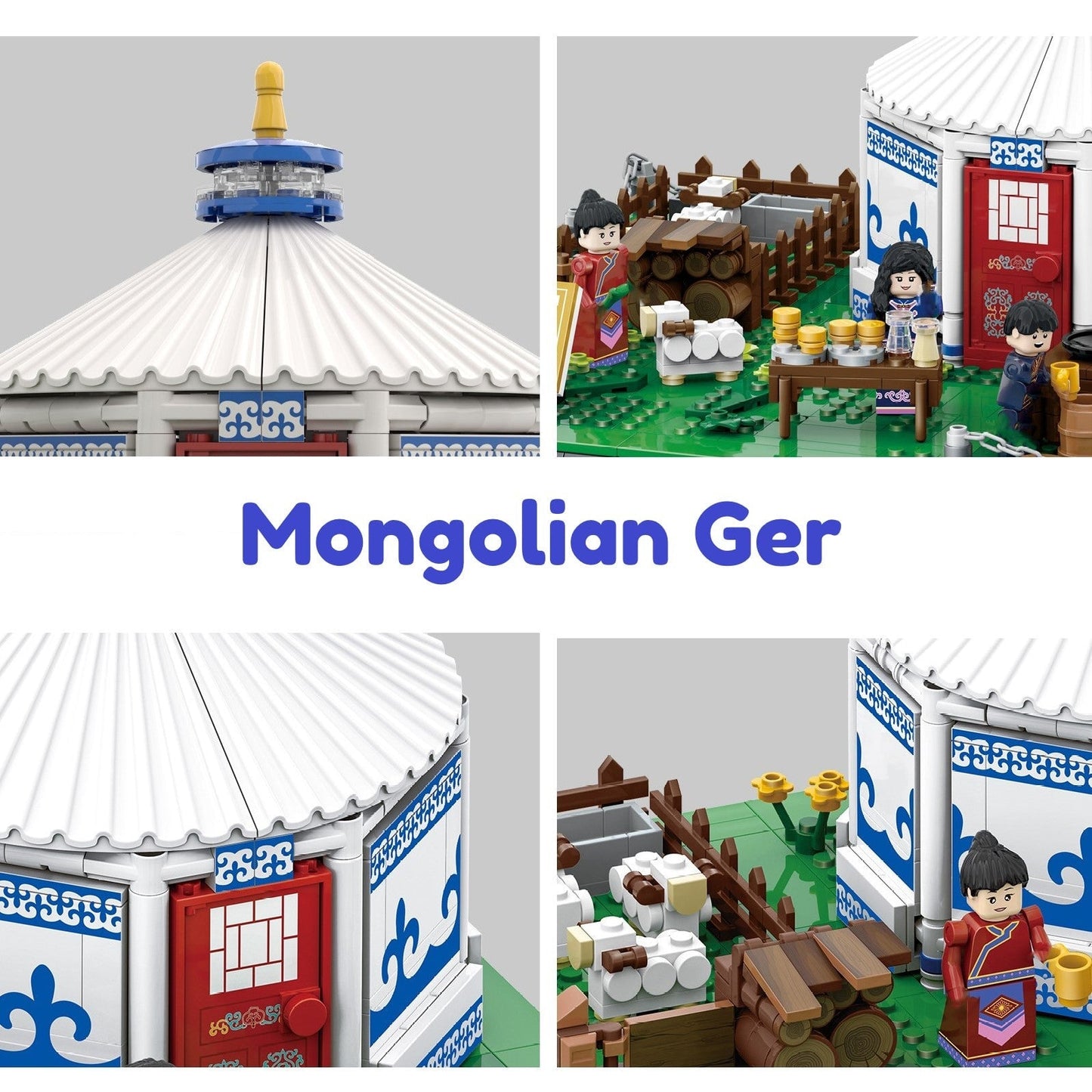 Traditional Mongolian Ger Building Blocks