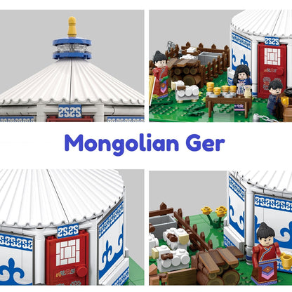 Traditional Mongolian Ger Building Blocks