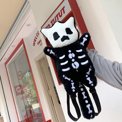 Whisper the Mini Skeleton Plush Backpack
