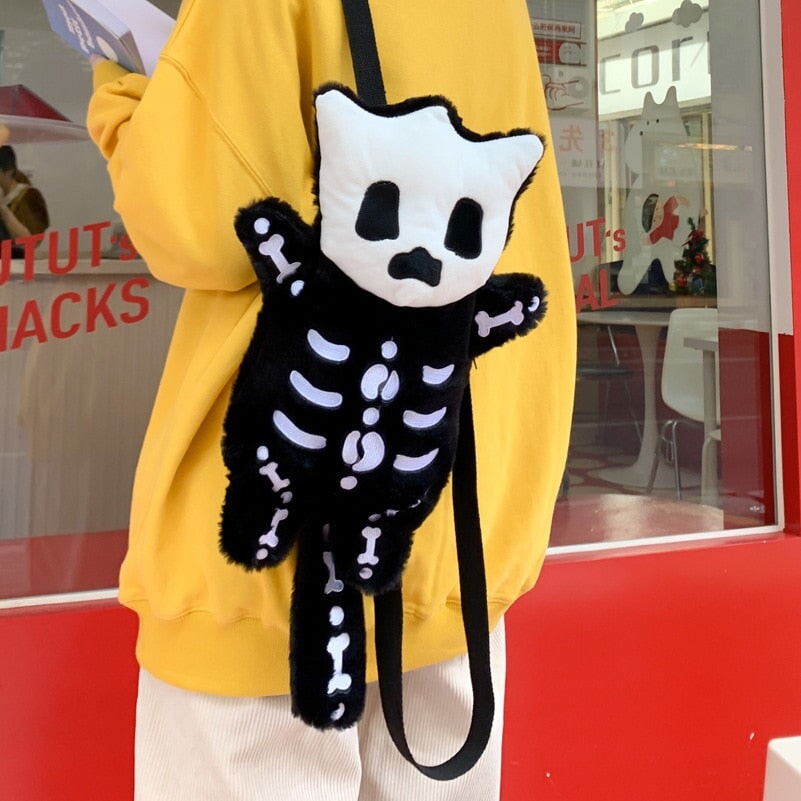 Whisper the Mini Skeleton Plush Backpack