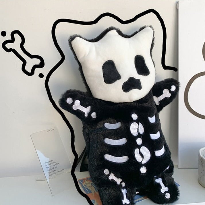 Whisper the Mini Skeleton Plush Backpack