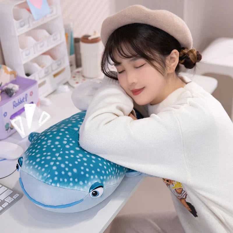 White Beluga Blue Whale Shark 75cm Plushies