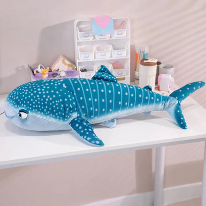 White Beluga Blue Whale Shark 75cm Plushies