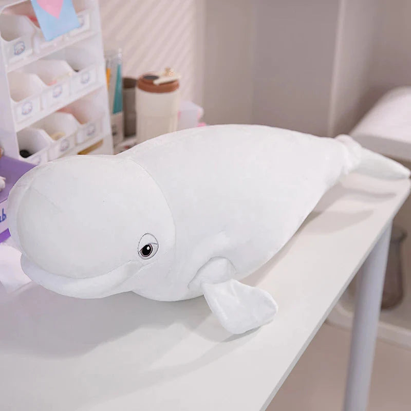 White Beluga Blue Whale Shark 75cm Plushies