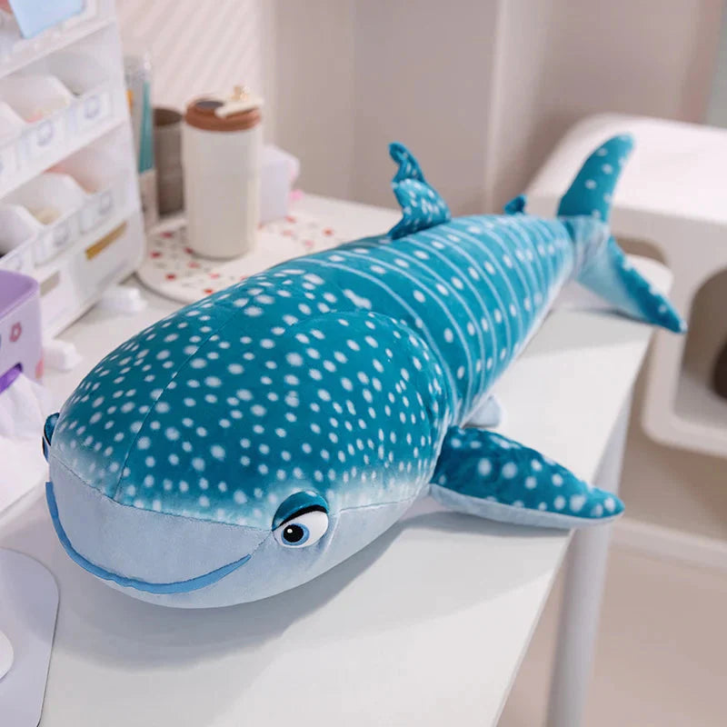 White Beluga Blue Whale Shark 75cm Plushies