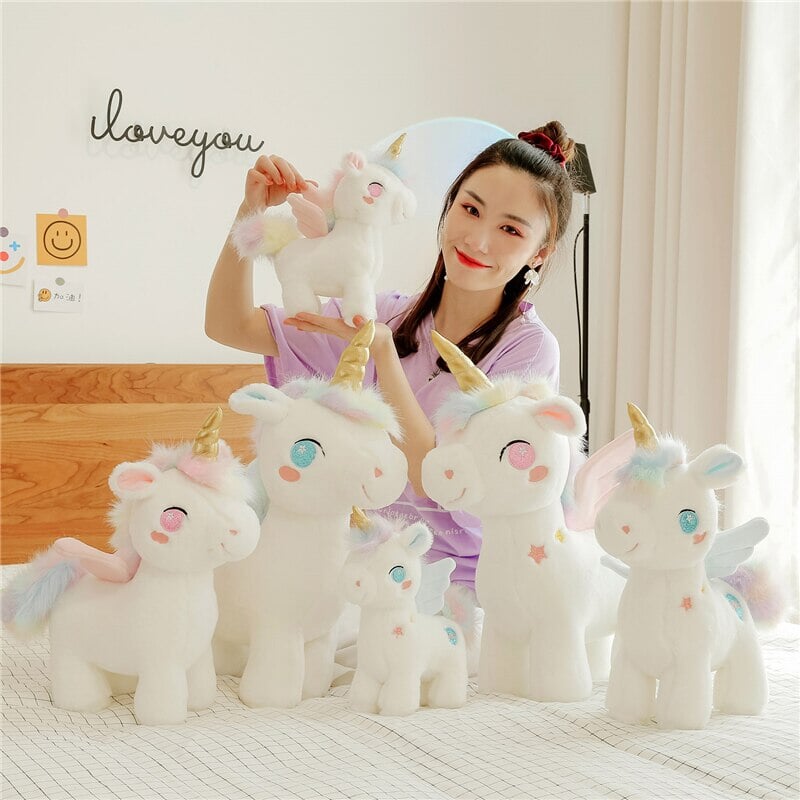 White Dreamy Unicorn Pony Plushie