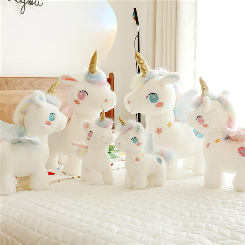 White Dreamy Unicorn Pony Plushie