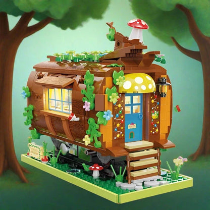 Wooden Train Carriage Home Building Blocks
