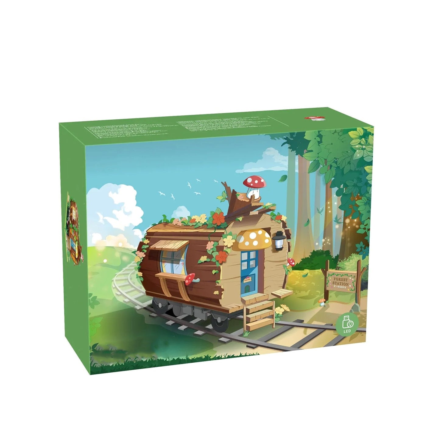 Wooden Train Carriage Home Building Blocks