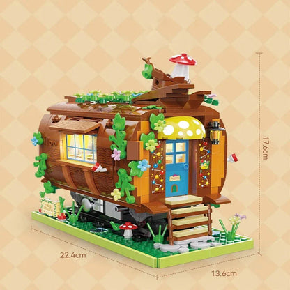 Wooden Train Carriage Home Building Blocks