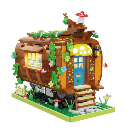 Wooden Train Carriage Home Building Blocks