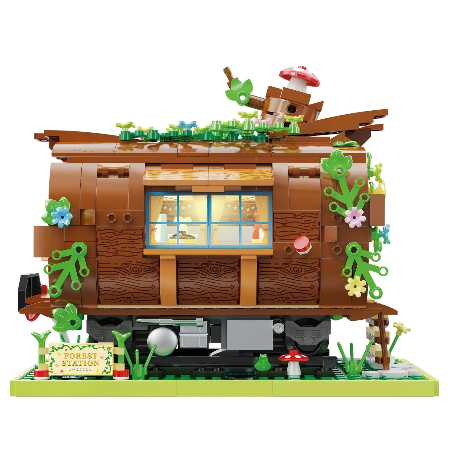 Wooden Train Carriage Home Building Blocks