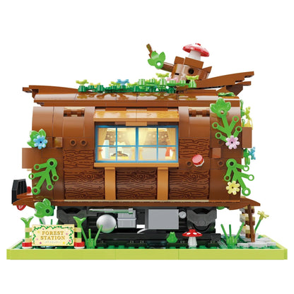 Wooden Train Carriage Home Building Blocks