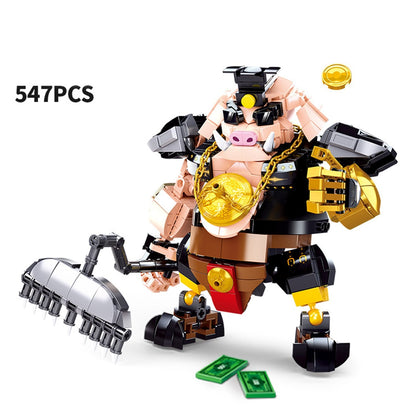 Wukong Monkey Bull Pig Mecha Warriors Building Blocks