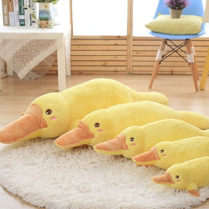 Yellow Kawaii Long Snuggly Platypus Plushie