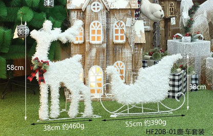 LED Christmas Christmas Tree, Snowman or Gift Box Decoration – Snowman & Fawn Tree Decorations, Perfect Holiday Ornaments & New Year Gifts