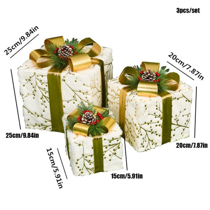 LED Christmas Christmas Tree, Snowman or Gift Box Decoration – Snowman & Fawn Tree Decorations, Perfect Holiday Ornaments & New Year Gifts