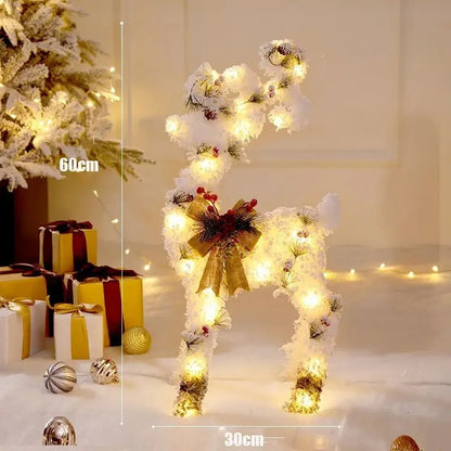 LED Christmas Christmas Tree, Snowman or Gift Box Decoration – Snowman & Fawn Tree Decorations, Perfect Holiday Ornaments & New Year Gifts