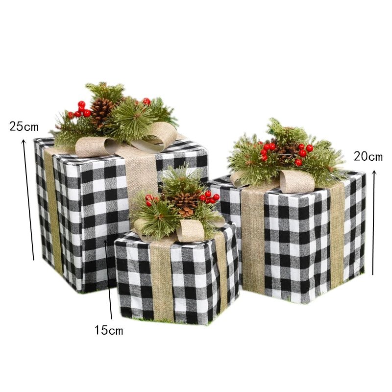 LED Christmas Christmas Tree, Snowman or Gift Box Decoration – Snowman & Fawn Tree Decorations, Perfect Holiday Ornaments & New Year Gifts