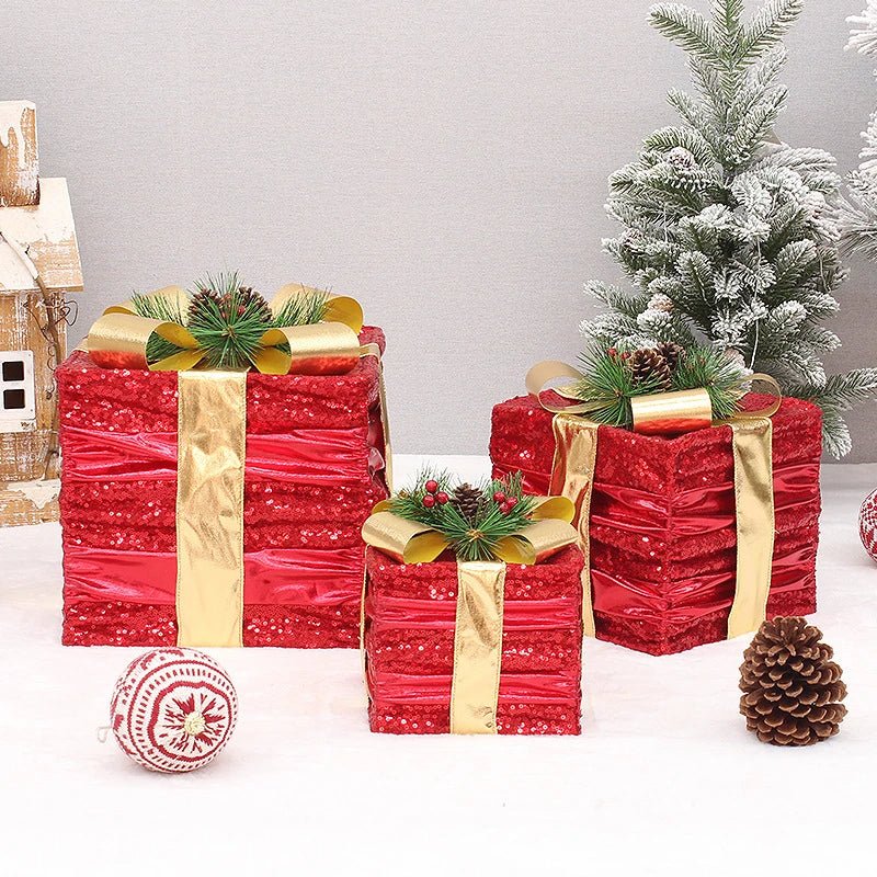 LED Christmas Christmas Tree, Snowman or Gift Box Decoration – Snowman & Fawn Tree Decorations, Perfect Holiday Ornaments & New Year Gifts