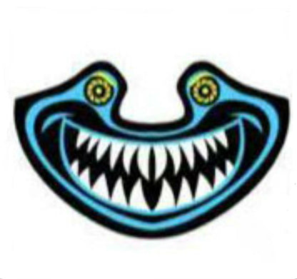 Voice-Activated Cold Light LED Scary Mask, for Disco, Party, Bar, Atmosphere Prop