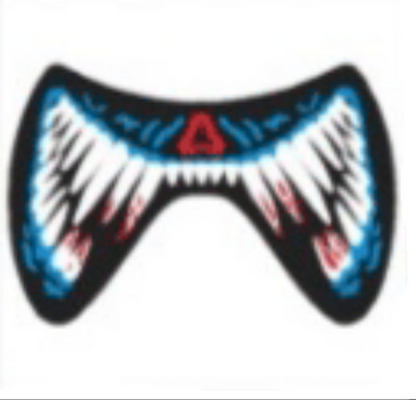 Voice-Activated Cold Light LED Scary Mask, for Disco, Party, Bar, Atmosphere Prop