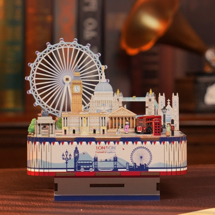 London City | 3D Wooden Puzzles | DIY Music Box