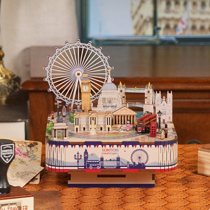 London City | 3D Wooden Puzzles | DIY Music Box