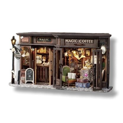 Magic Coffee Shop DIY Miniature House Kit